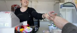 Glassigt med mobila kiosken