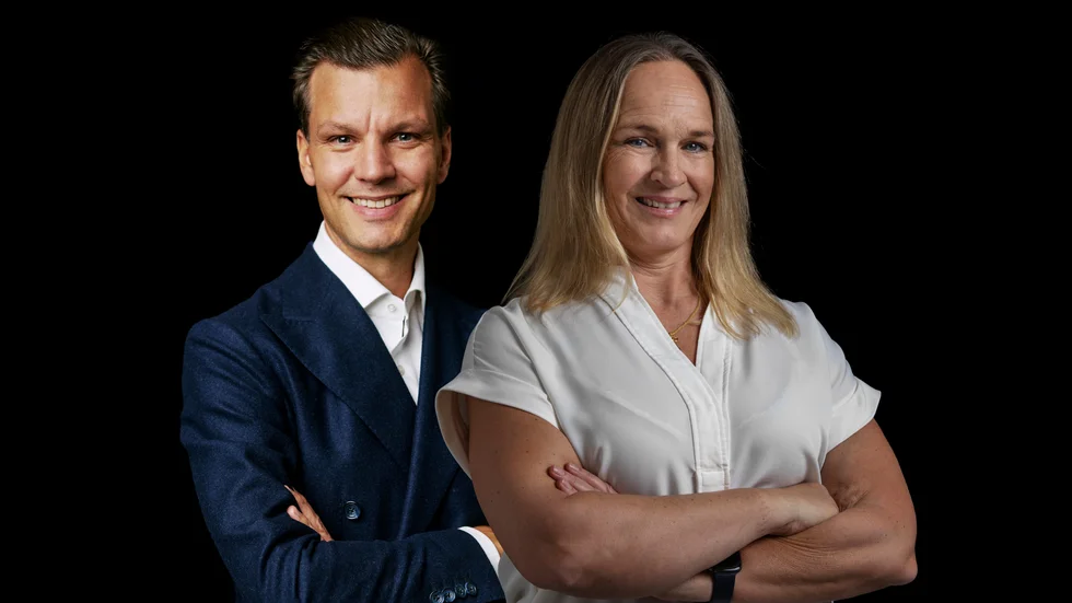 Johan Grip och Frida Boklund.