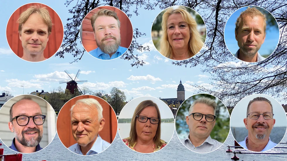 David Aronsson (V), Anders Härnbro (S), Mia Nerby (C), Jacob Högfeldt (M), Ove Jansson (MP), Lars Larsson (STRP), Tiina Ihatsu-Harder (L), Fredrik Bergsten Wrede (KD) och Björn Karlsson (SD).