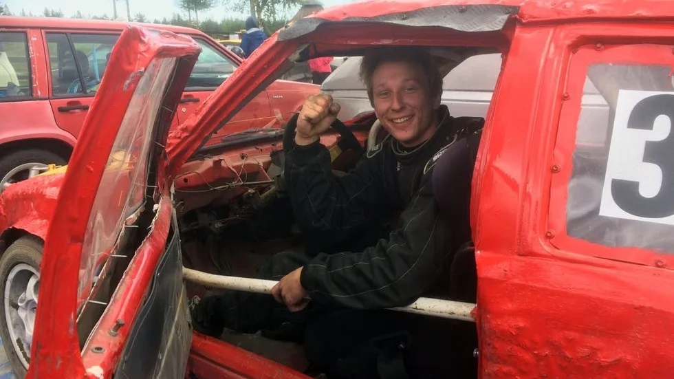 VINNARE. Marcus Nyström, Pitekille som tävlar för Älvsbyn, tog hem rubbet under helgens Folkracefestival. Första gången det gick bra för Marcus på hemmaplan.