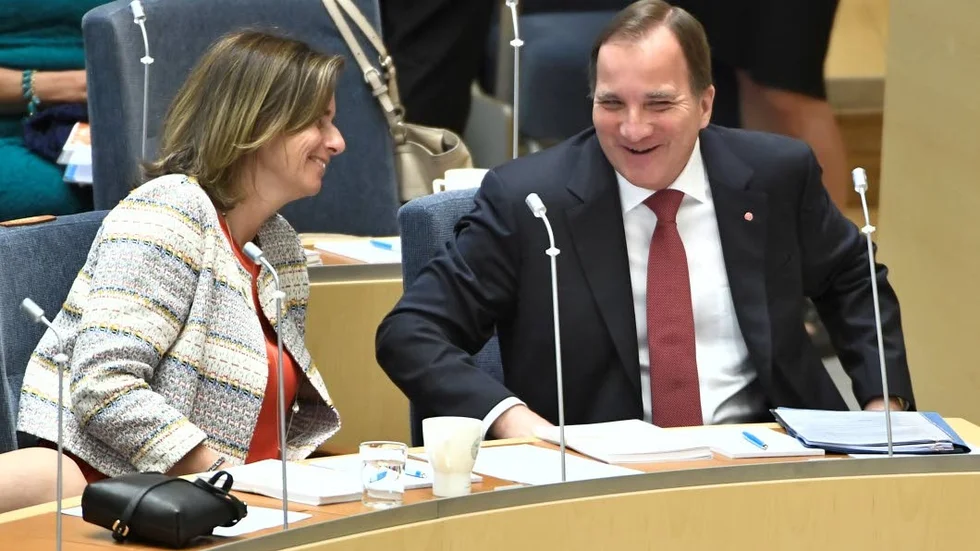 HÖJD AKTIVITET. Isabella Lövin (MP) och Stefan Löfven (S) går i bräschen för en mer aktiv klimat- och miljöpolitik. Regeringens klimat- och miljöbudget har fördubblats sedan maktskiftet 2014.