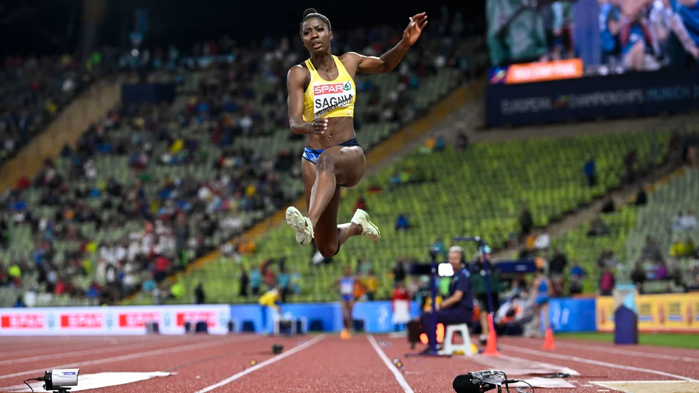 Sveriges Khaddi Sagnia blev tvåa i Diamond League-finalen. Arkivbild.