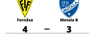 Uddamålsseger för Fornåsa mot Motala B