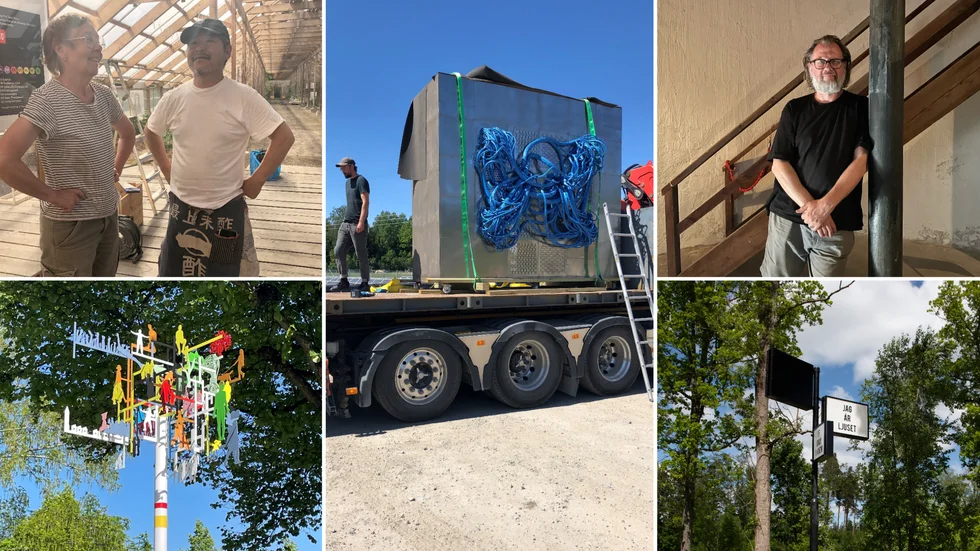 På lördagen invigs flera konstverk och utställningar på olika platser i Katrineholm. I ETC Solpark öppnas en sommarutställning med konstnärerna Takao Momiyama,  Gunnel Pettersson och Nisse Bergman och i vattentornet är det vernissage för en ljudinstallation med Jesper Norda. 