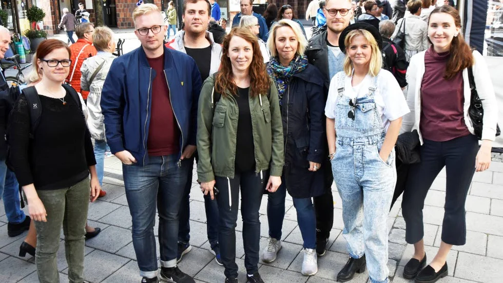 DEN HUNGRIGA JURYN. Pia Hanzi, Jonas Andersson, Emil Larsson, Åsa Junkka, Jessica Rosengren, Mathias Asplund, Elin Carlansson och Elina Holmgren Tyskling, utgjorde Norrbottens Medias testpatrull på matmarknaden. Läs betygen längre ner!