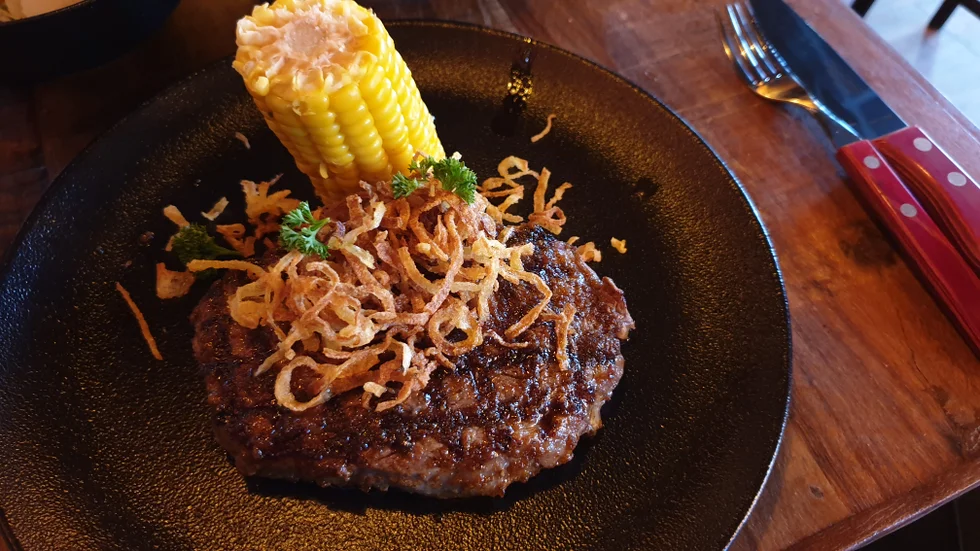 250g ribeye entrecôte, 345:-