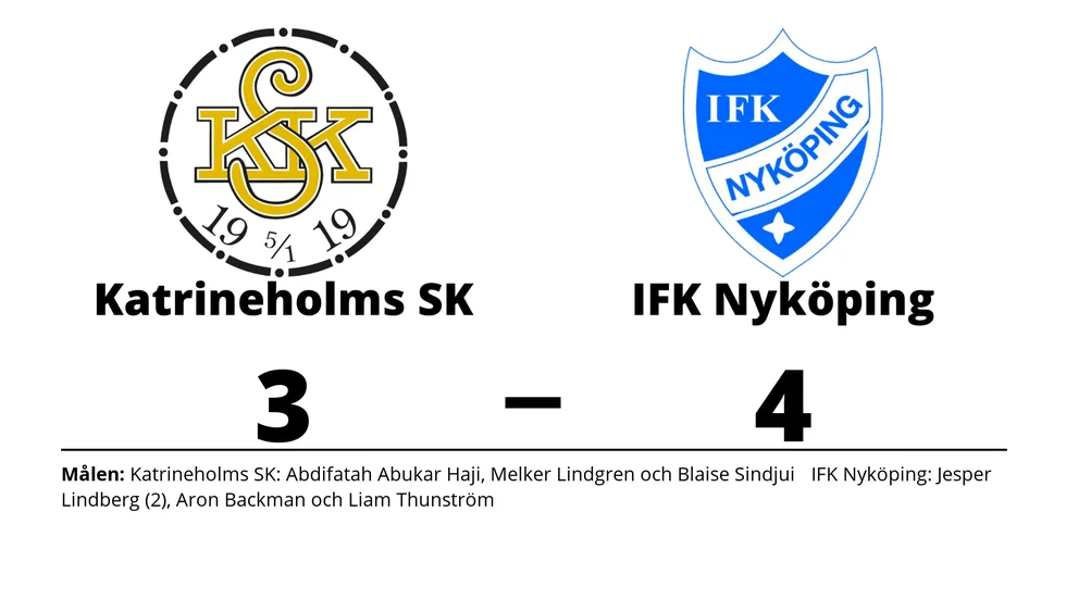 Katrineholms SK FK förlorade mot IFK Nyköping
