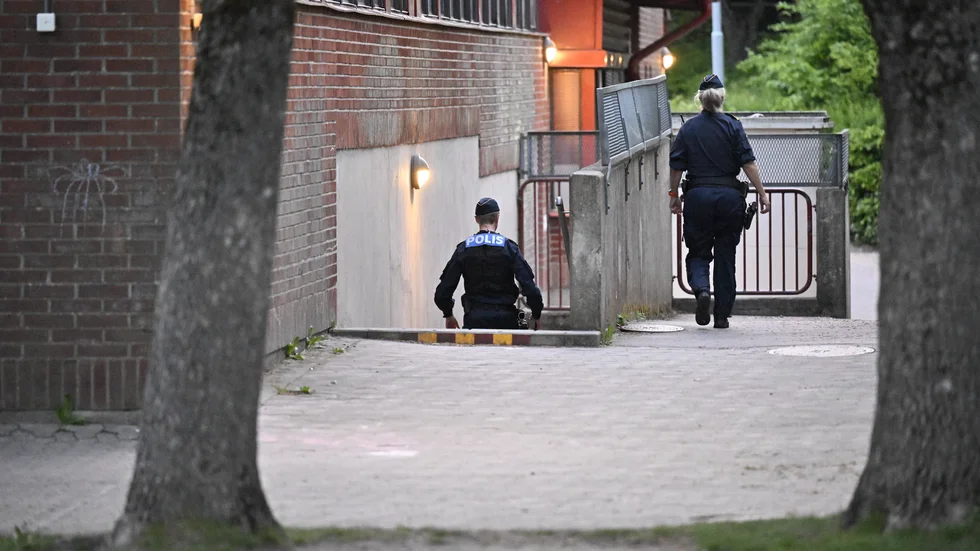 En flicka har fallit från ett skoltak i Svedala.