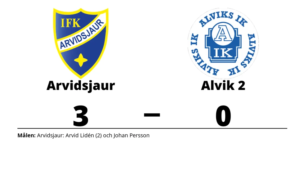 IFK Arvidsjaur FK vann mot Alviks IK 2