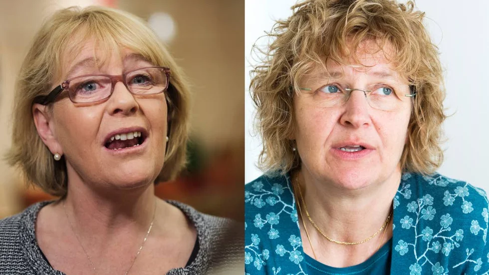 Irene Svenonius (M) och Britta Flinkfeldt (S) är oense om skatteutjämningssystemet.