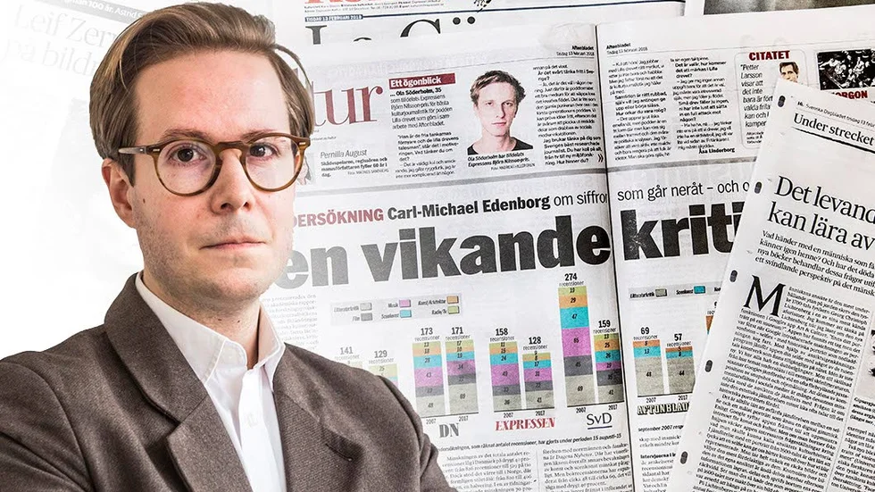 Debatten om den självcentrerade litteraturen tas upp av krönikören Viktor Andersson .