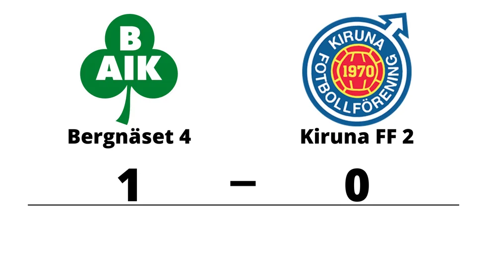 Bergnäsets AIK 4 vann mot Kiruna FF 2