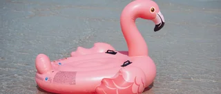 Nattlig sjöfärd på uppblåsbar flamingo orsakade utryckning