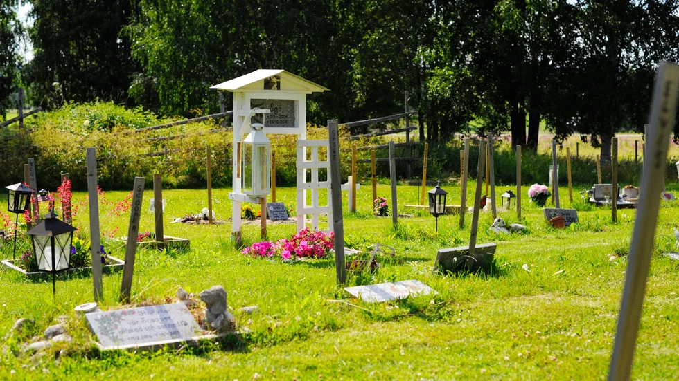 Anders says some pet owners never visit the grave, while others return regularly. "One man comes every Sunday and lights a candle in a lantern. It's amazing."
