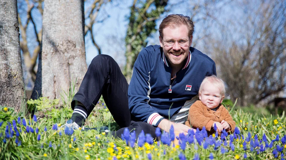 Erik Daun med sonen Björn.