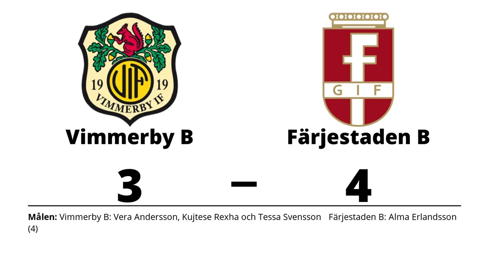 Vimmerby IF B förlorade mot Färjestadens GOIF B