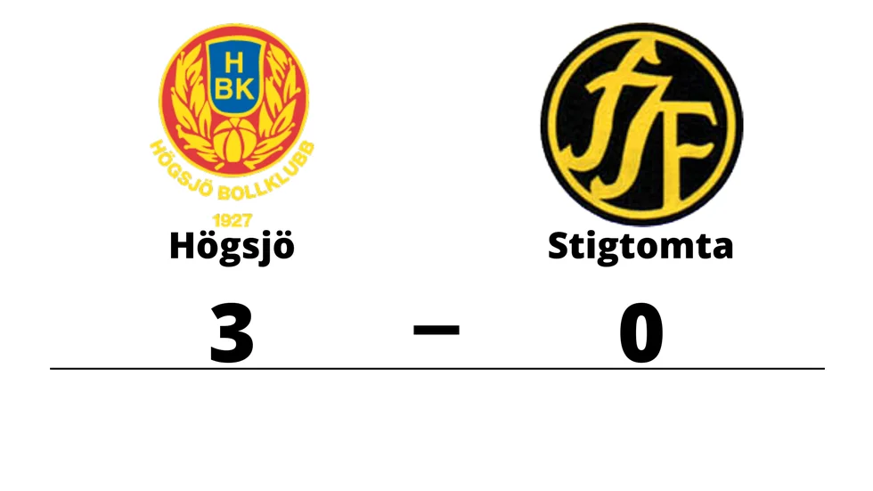 Högsjö BK vann mot Stigtomta IF