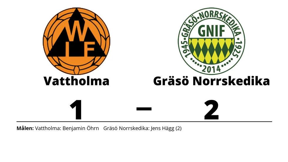 Vattholma IF förlorade mot Gräsö Norrskedika IF