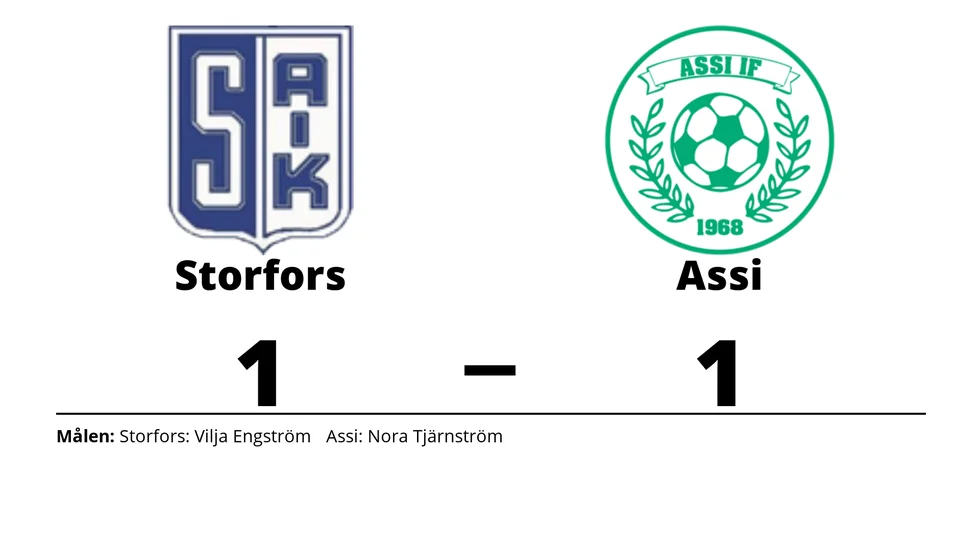 Storfors AIK spelade lika mot Assi IF