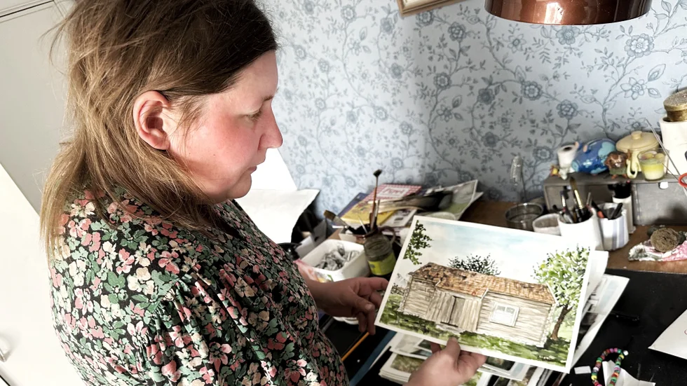 Lisa har bestämt sig för att inte ta uppehåll i sitt målande som tidigare under åren. Idag målar hon flera dagar i veckan.