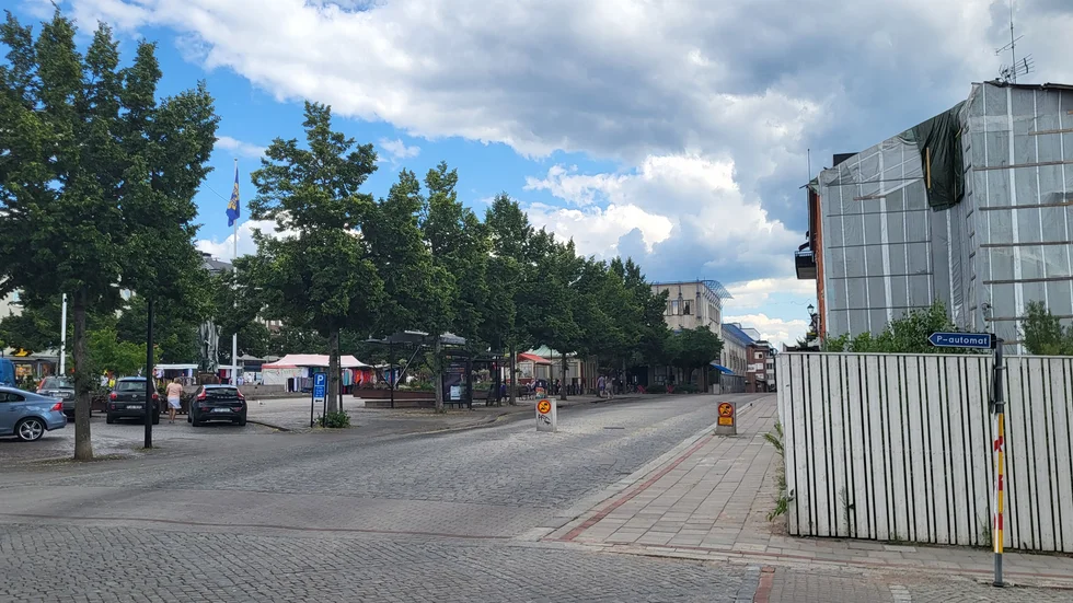 Stattgropen är fortfarande kvar. 