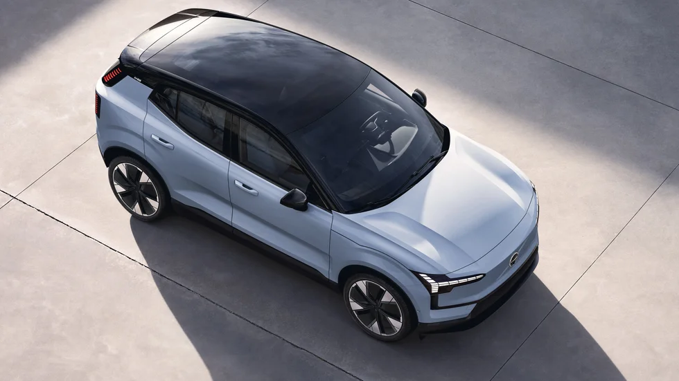 Volvos nya elbil, EX30 som presenterades alldeles nyligen. Arkivbild.
