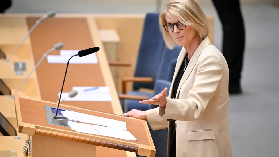 Finansminister Elisabeth Svantesson (M) beskriver det nya energipolitiska målet som "historiskt". Arkivbild.