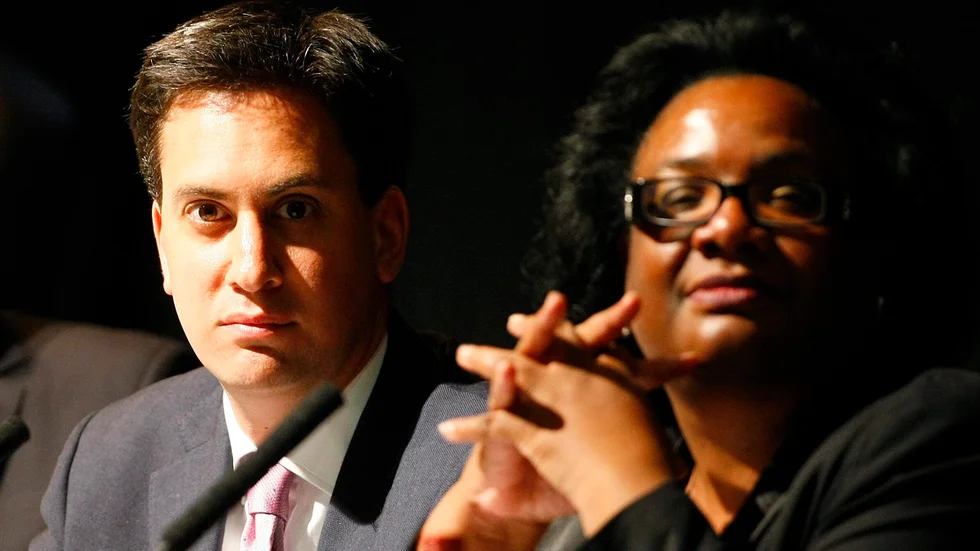 Diane Abbott, här tillsammans med Labours förre partiledare Ed Milliband 2010. Arkivbild.