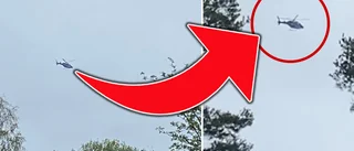Car chase in Skellefteå - police pursue driver with helicopter