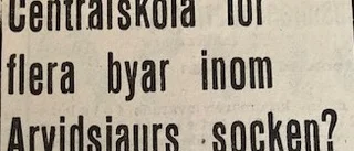 Ur PT:s arkiv : Centralskola vid Hedbergsvägen?