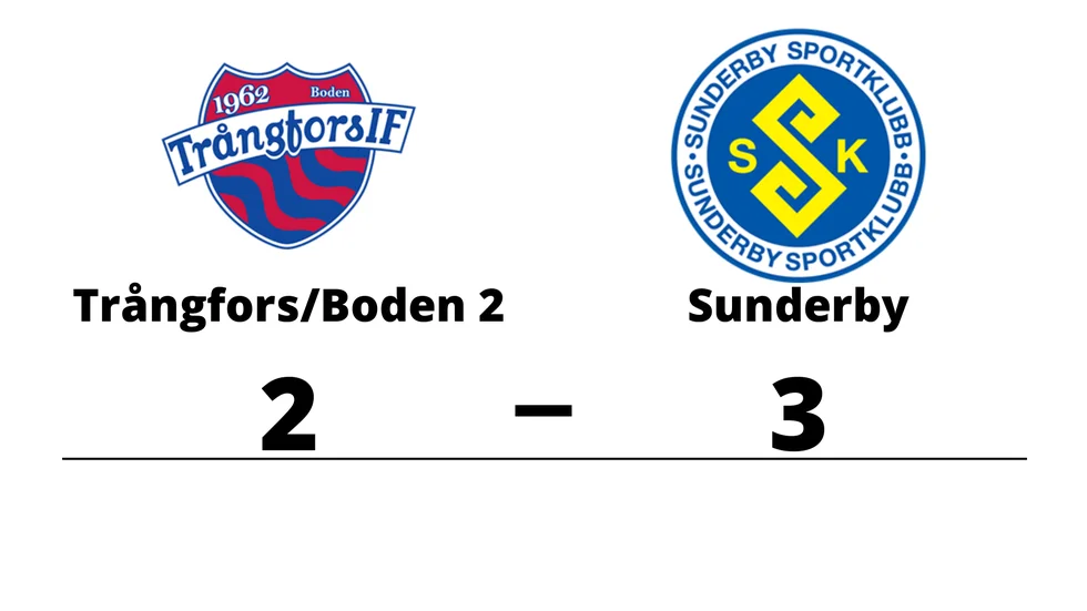 Trångfors IF -Boden 2 förlorade mot Sunderby SK