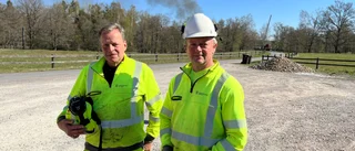 Byggjobbare upptäckte branden: "Såg att det kom rök"