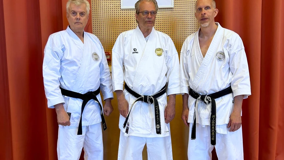 Roger Bodén, P-O Olsson och Mårten Lind, Boden Karateklubb,
