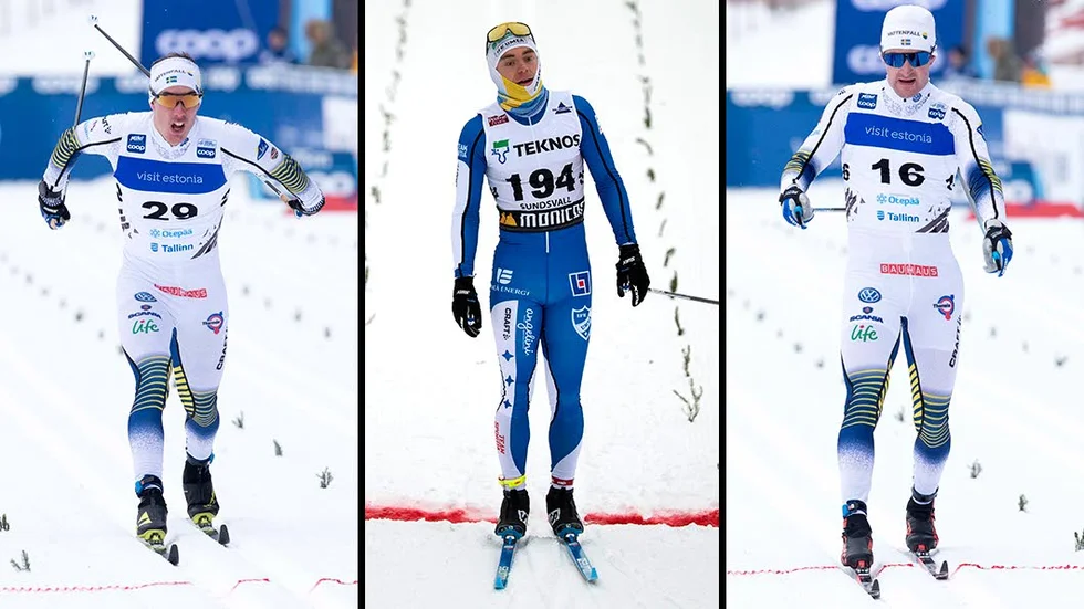 Lilla Lapsträsks Johan Häggström (Piteå Elit), Piteåfostrade Martin Bergström (IFK Umeå) samt Teodor Peterson (IFK Umeå).