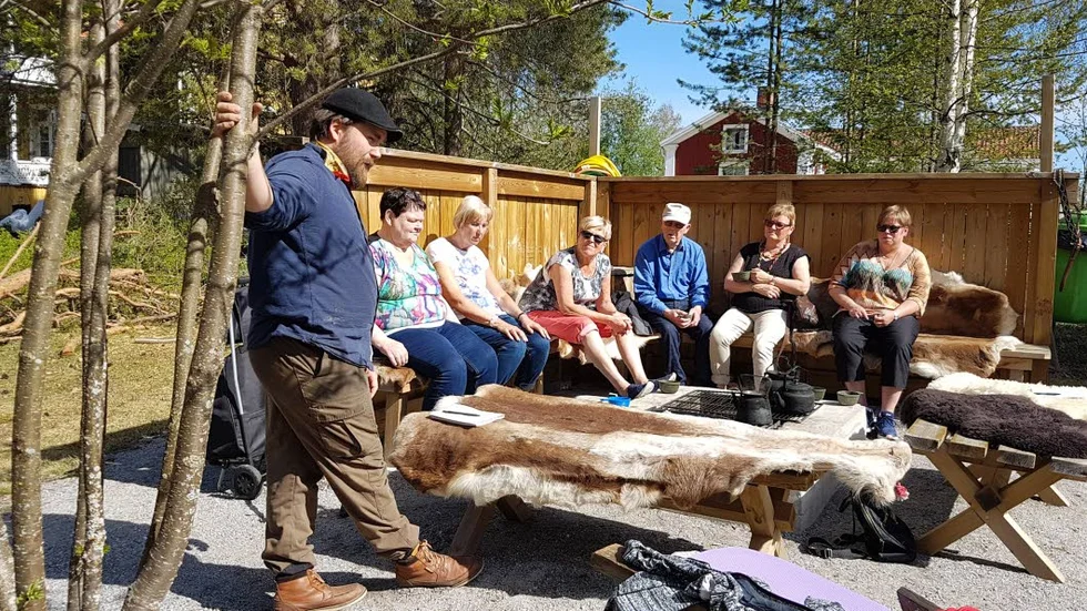 David Vesterlund berättade om hur naturen kan användas som en hälsokälla.