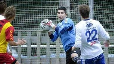 Målvaktshjälte. Malik Faiqi höll i alla fall nollan när IFK Luleå tog en poäng mot Valsta Syrianska.