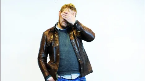 Mattias Alkberg visar sig vara rädd.