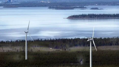 Vindkraftverk på Seskarö.