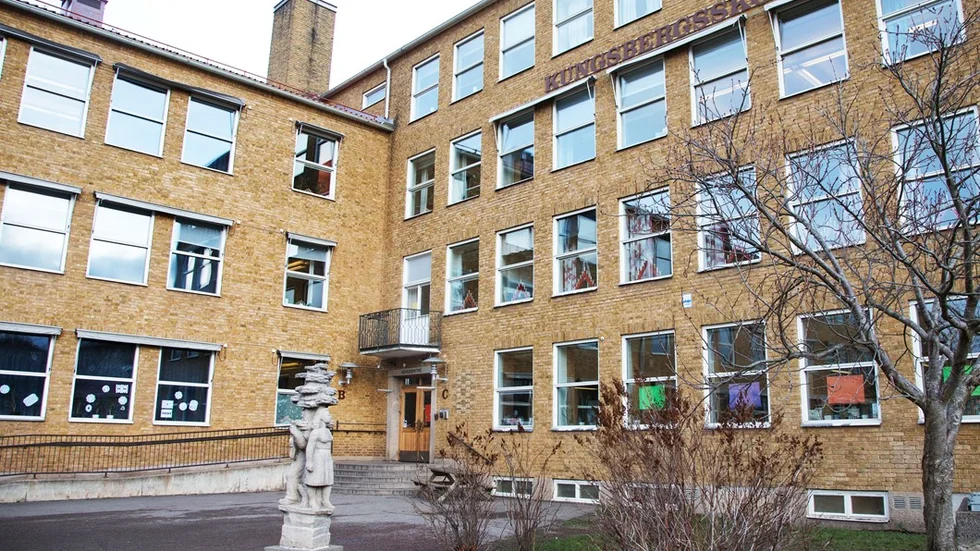 LINKÖPING 20141211
Exteriörbild på Kungsbergsskolan i Tannefors.
Bild Jeppe Gustafsson