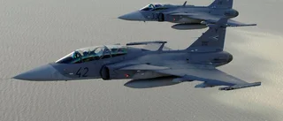 Gripenplan i landningskrasch