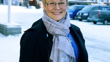 Maud Olofsson, näringsminister och vice statsminister, reste till Kiruna morgonen efter Nobelfesten och möttes av tuffa krav från kommunledningen: Staten måste minska sina avkastningskrav på LKAB. FOTO: HANS STERNLUND