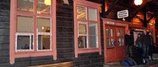 Järnvägsstation vandaliserades