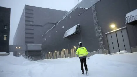 Det nya anrikningsverket, som provkördes i tisdags, drabbades av en storbrand. Tio personer fick uppsöka sjukhus för kontroller. FOTO: Pär Bäckström