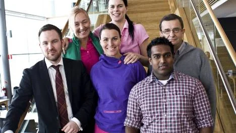 Årets företagare Tobias Lindfors (Studentconsulting), Kirsi Piokela, Susanne Westerlund och Pernilla Forsberg (Inpuls), Pär Johansson och Kurt Johansson (Norrlandsjord och Miljö).