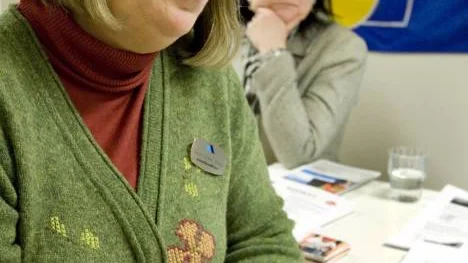 Lilian Nilsson Tiberg, arbetsförmedlingen, hjälper arbetssökande att hitta jobb utomlands.
