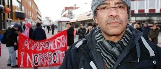 Demonstration mot asylpolitiken