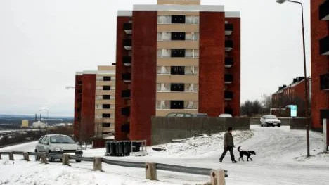 Kirunabostäder vill bygga nya hus på Terrassen i Kiruna. Men det är ingen bra idé, tycker LKAB. FOTO: Alexander Linder