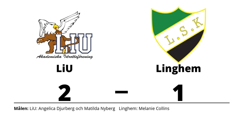 LiU AIF FK vann mot Linghems SK