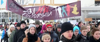 Protestmarsch för Kulturskolan