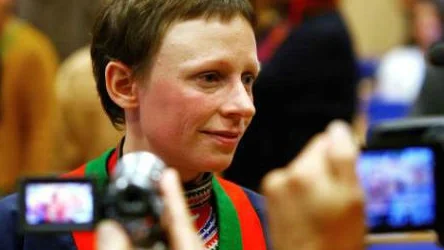 Sara Larsson, Min Geaidnu, valdes till Sametingets nya styrelseordförande sedan Per-Mikael Utsi hoppat av.FOTO: Alexander Linder
